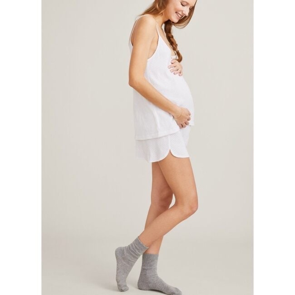Hatch White Maternity Pajama Set